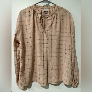 A New Day Geometric Shaped Pattern Blouse